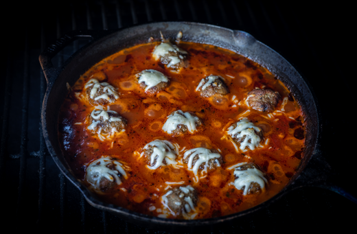 Smoked Meatballs &amp; Marinara Sauce Recipe: Pellet Grill/Smoker