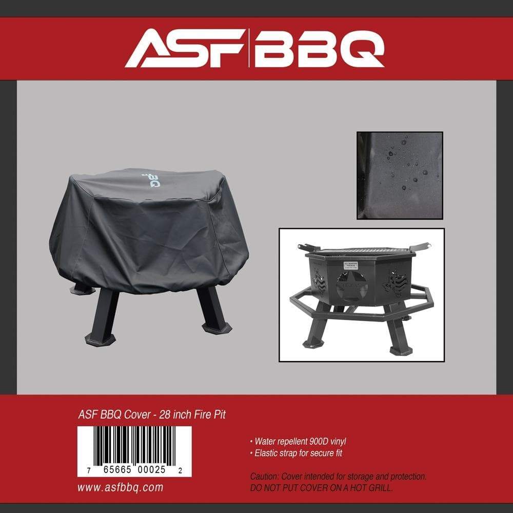 28 inch Fire Pit Cover Rain Cover for Fire Pit ASF Smokers