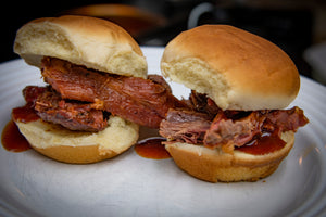 Raspberry Chipotle Carved Axis Sliders