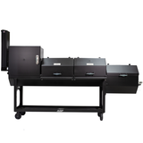 48" x 20" BBQ Pit w/ Firebox & Smoker