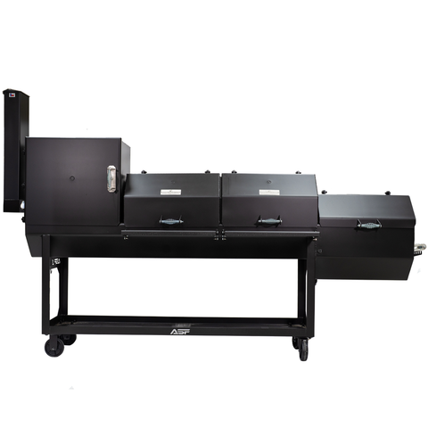 48" x 20" BBQ Pit w/ Firebox & Smoker